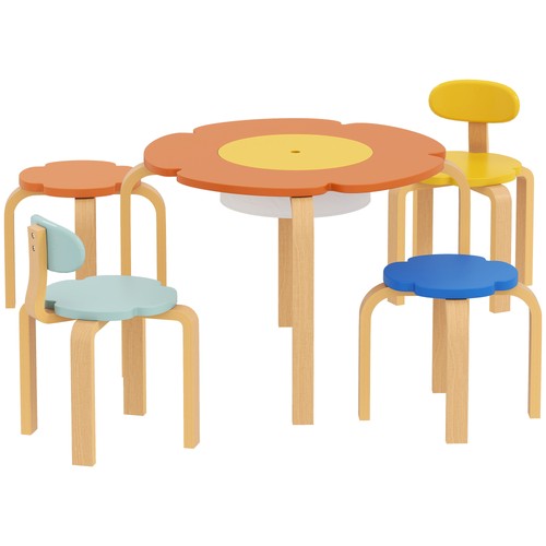 Piece kids table 4 chairs - table,